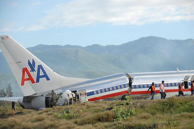 a plane crashed into a field