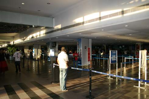 a man standing in a terminal