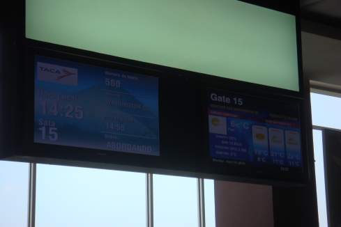 a screen with information on it