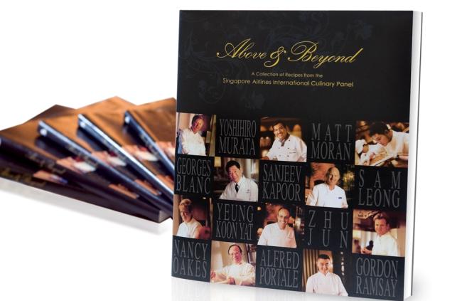 a book with a picture of a chef