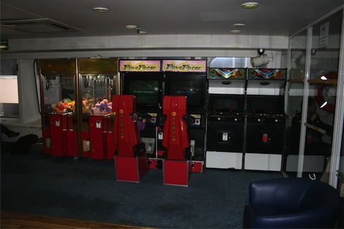 a room with arcade machines