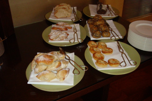 a table full of pastries and pastries