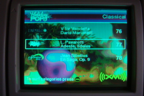 a screen shot of a radio