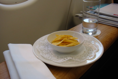 a bowl of chips on a plate