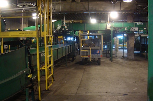 a machine in a factory