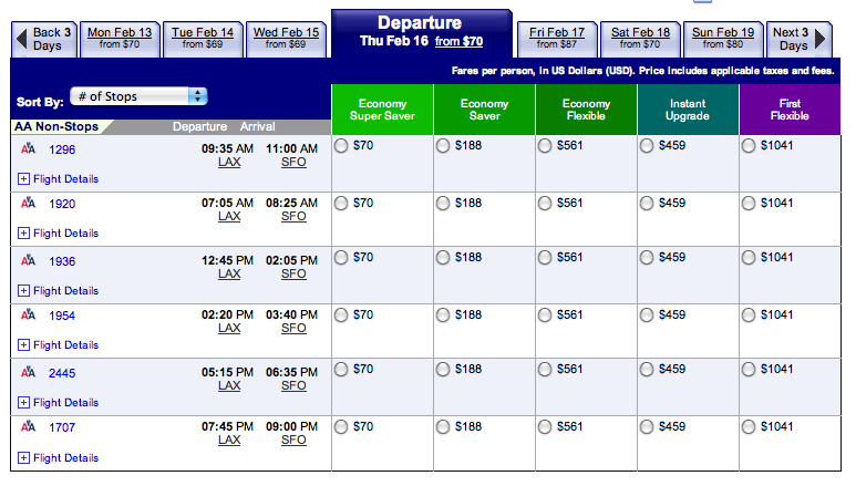 American Airlines All In Pricing