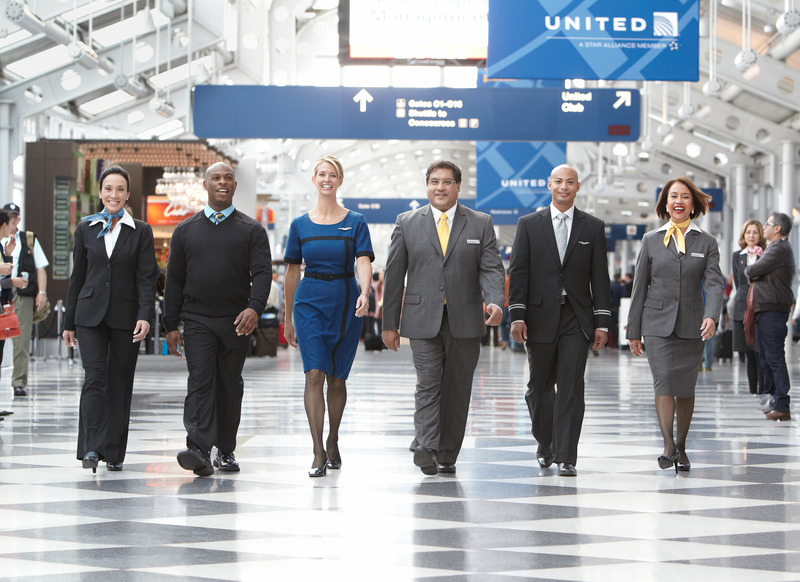 United Airlines Unveils New Uniforms at Newark Airport Live and Let's Fly