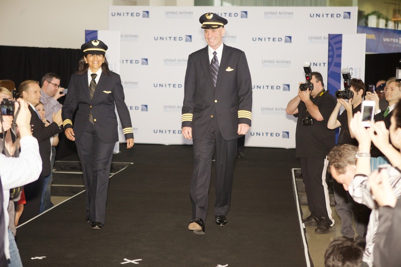 United Airlines Unveils New Uniforms at Newark Airport Live and Let's Fly