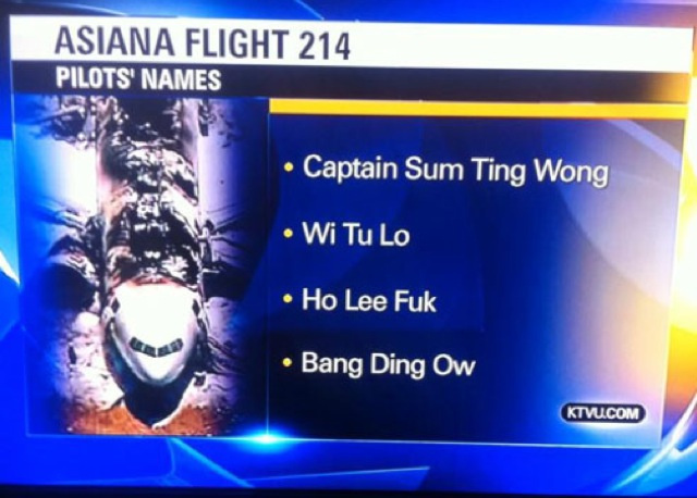 asiana-pilots-fake-names-racist-joke