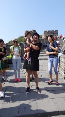 More members of the fan club at the Great Wall