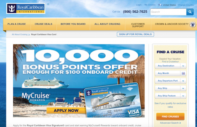 Bank of America's Royal Caribbean card offer