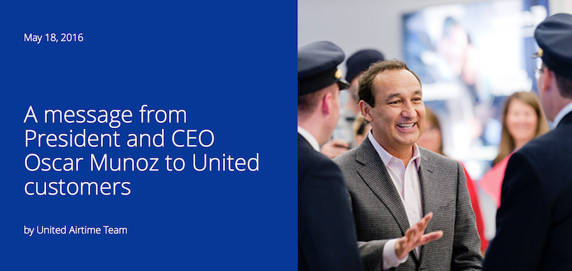 united-airlines-ceo-oscar-munoz-email-to-mileageplus-members