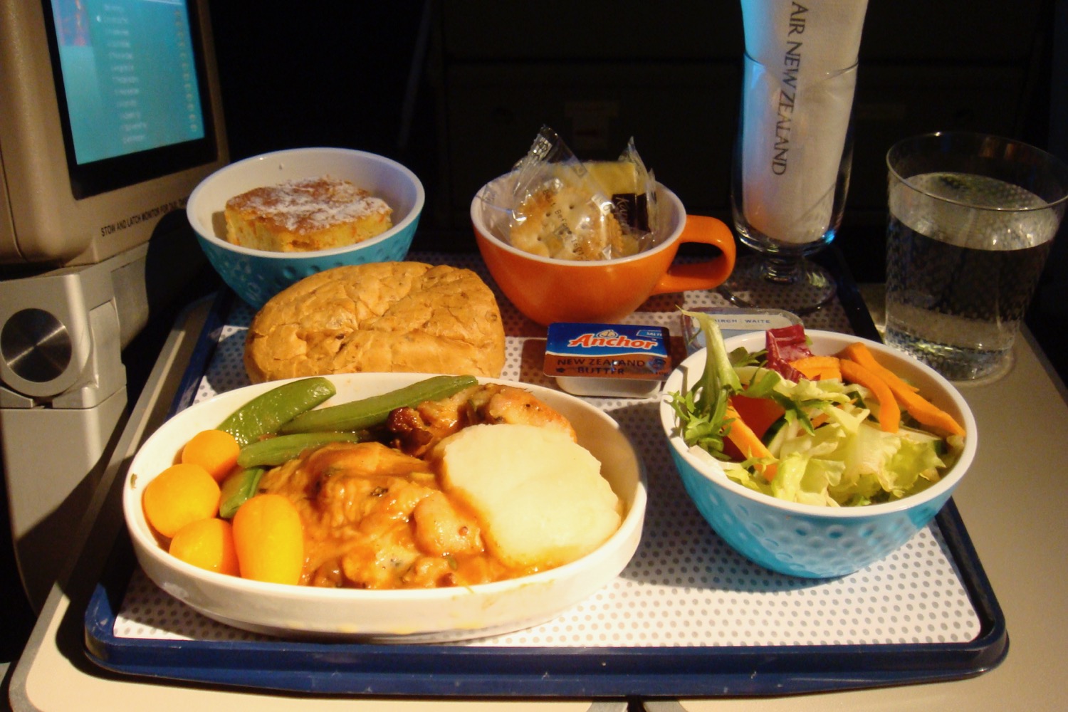 Air New Zealand Economy meals