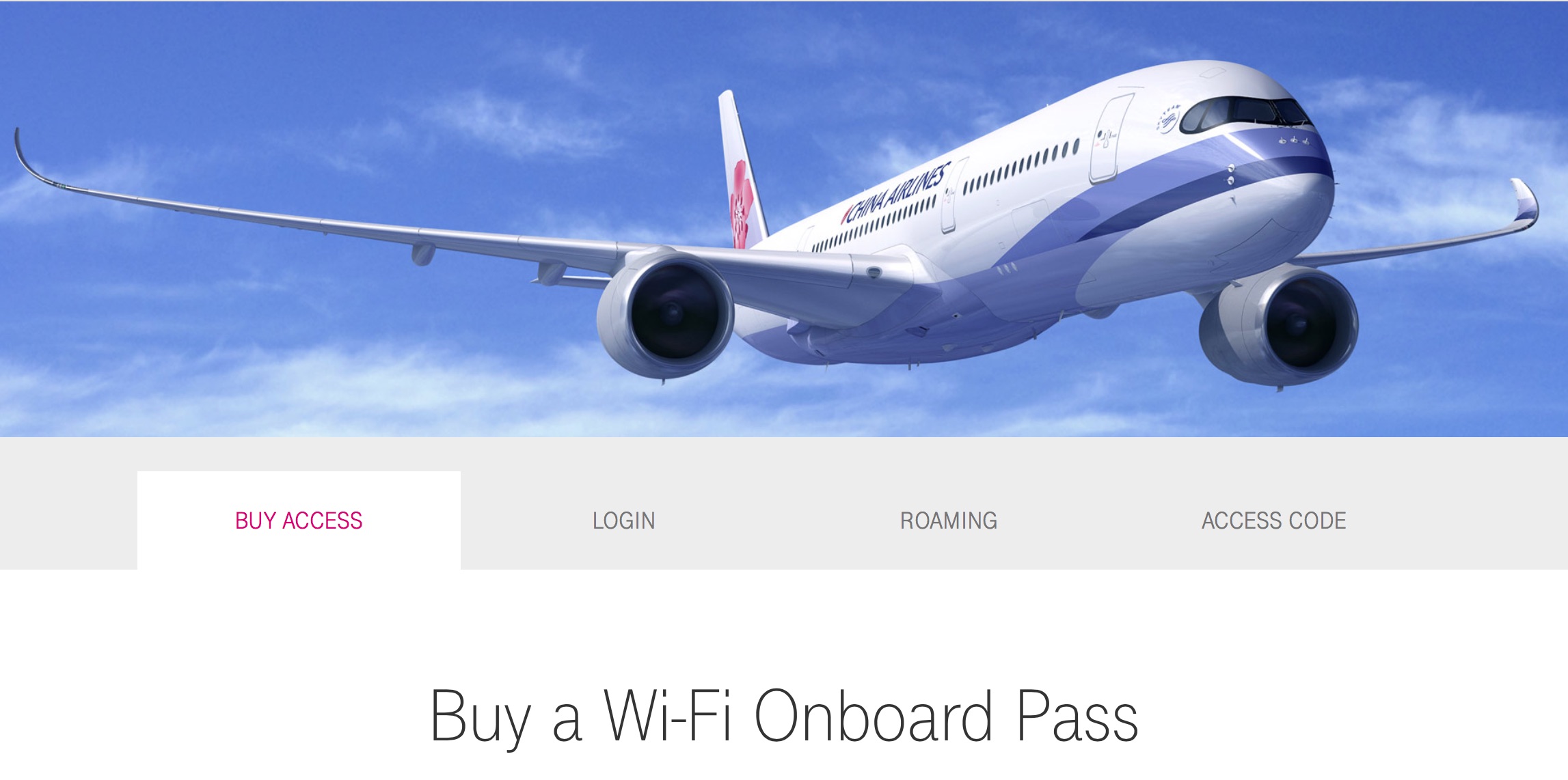 China Airlines Wifi Internet 04