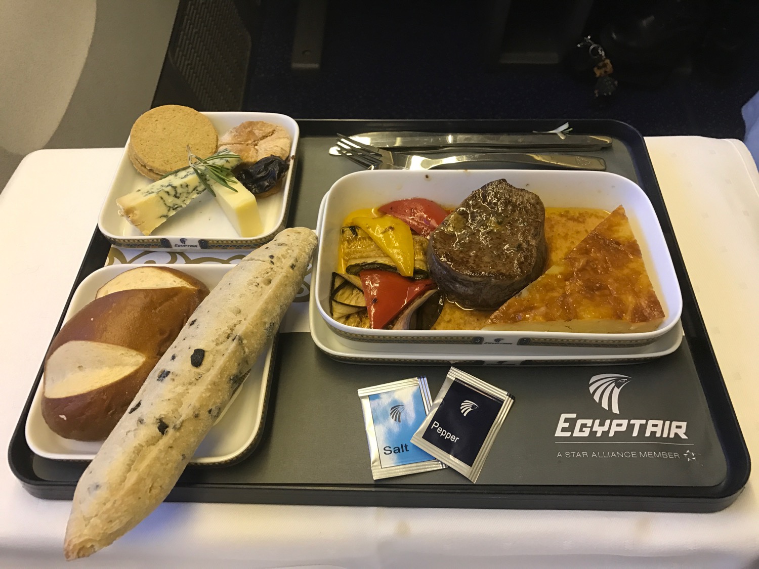 EgpytAir London to Cairo 777-300 Business Class - 61