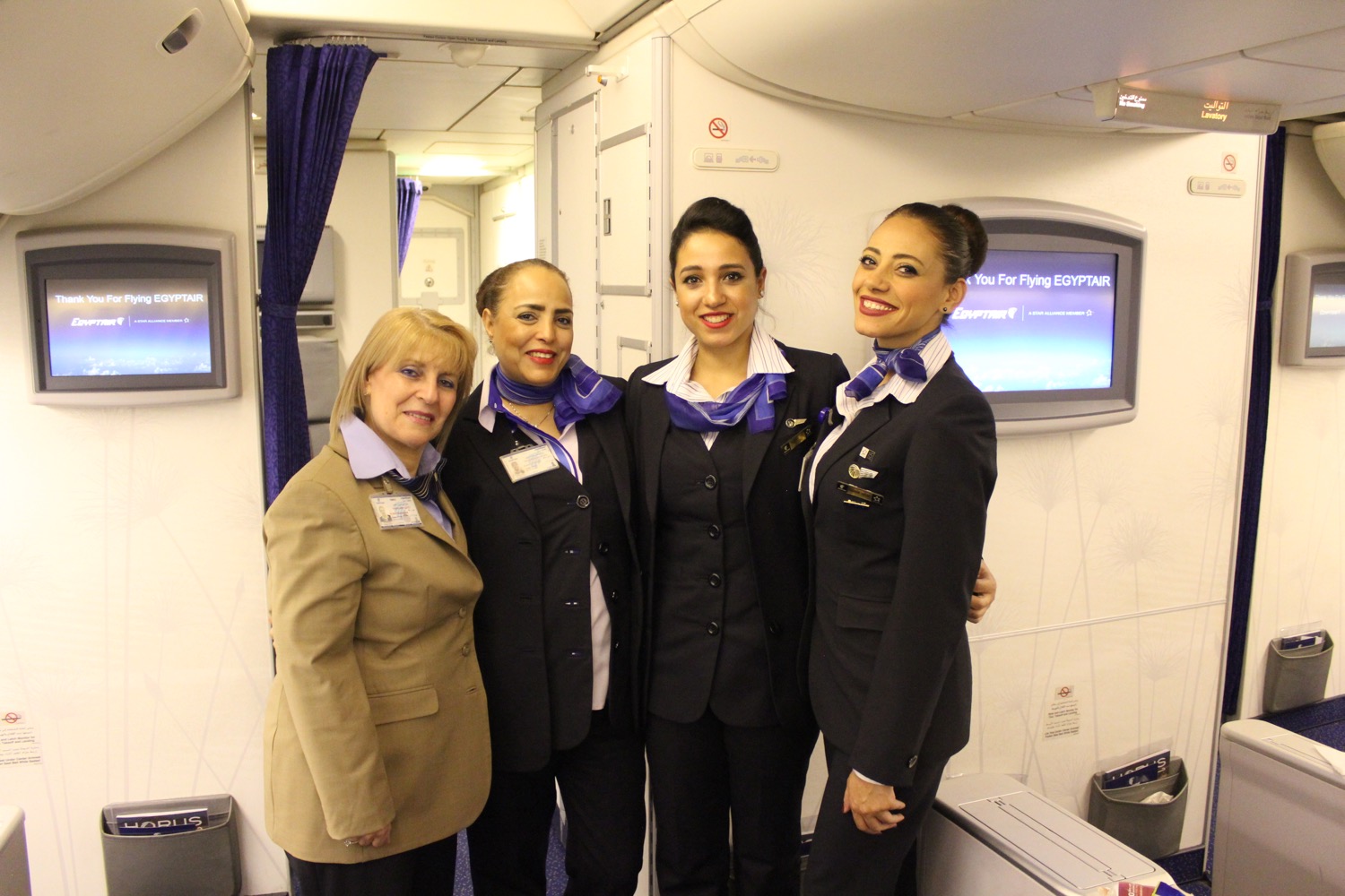 EgpytAir London to Cairo 777-300 Business Class - 97