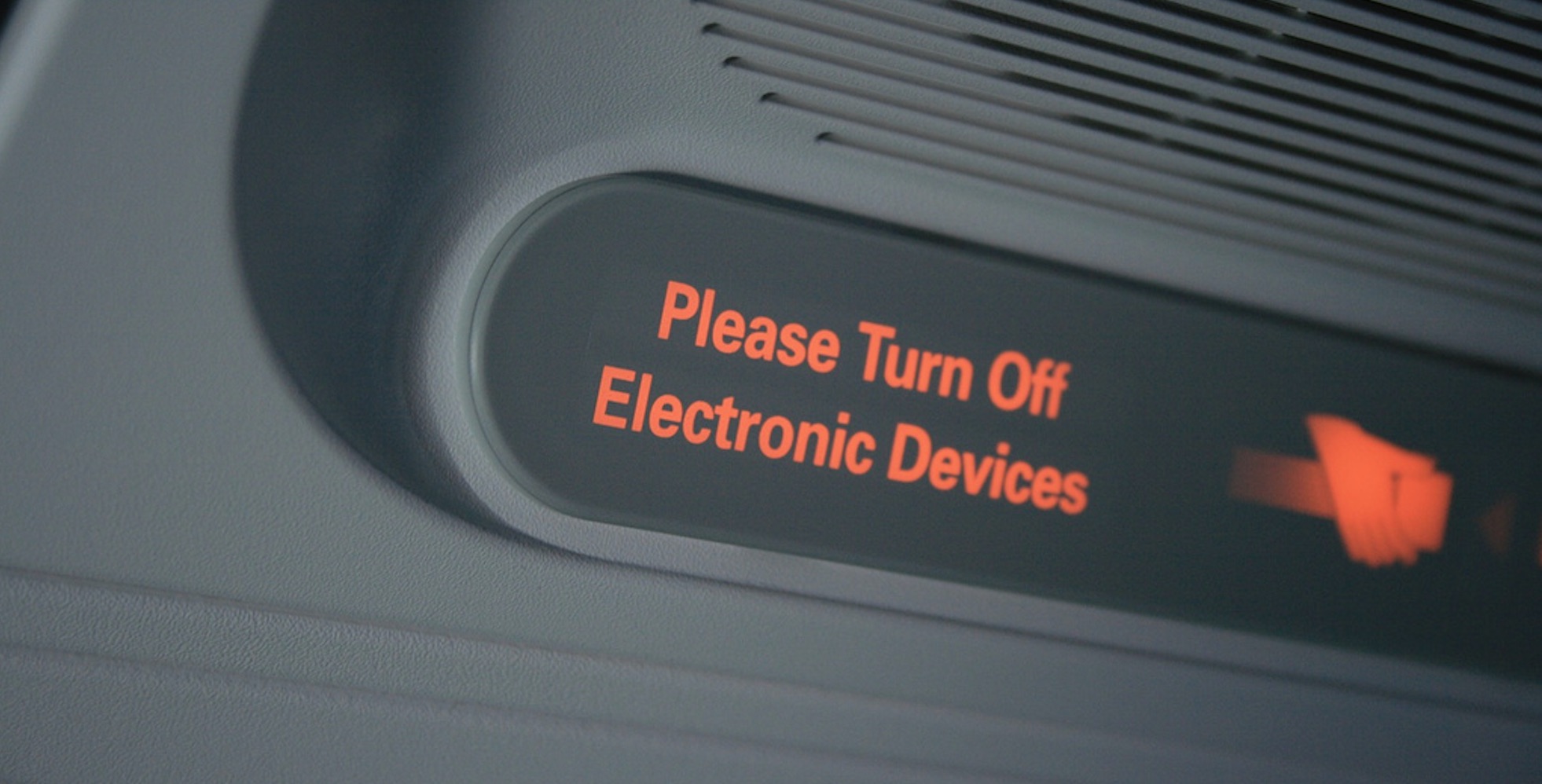 Electronic Devices Sign Airplane