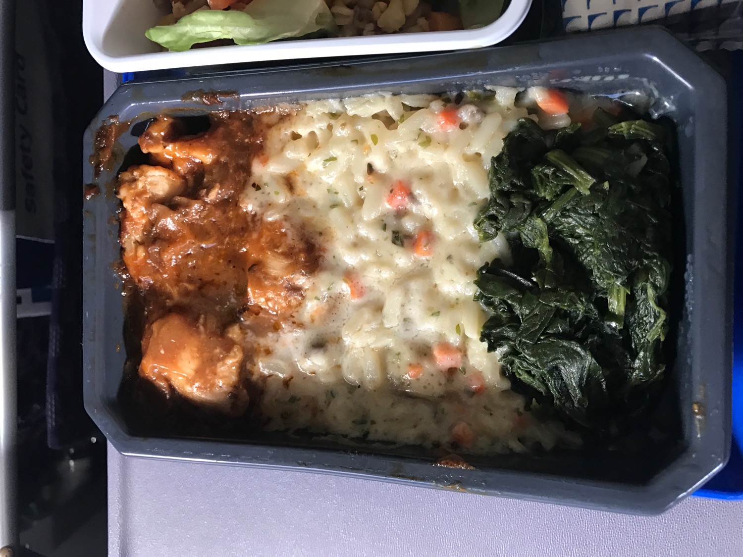 United AMS-IAH Economy Class Meal - 5