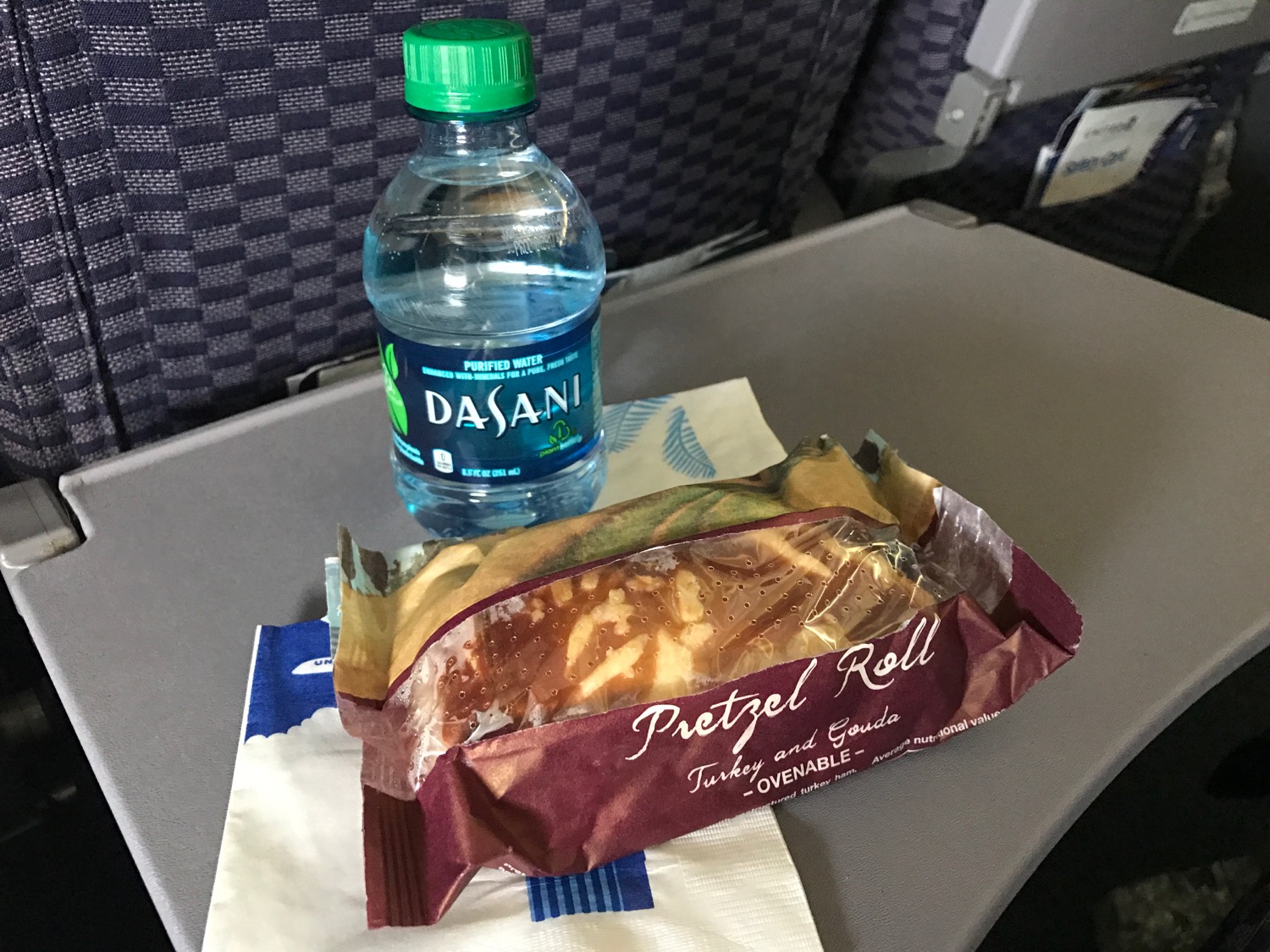 United AMS-IAH Economy Class Meal - 8