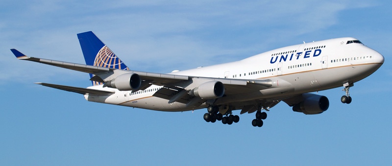 United 747 upstairs internet
