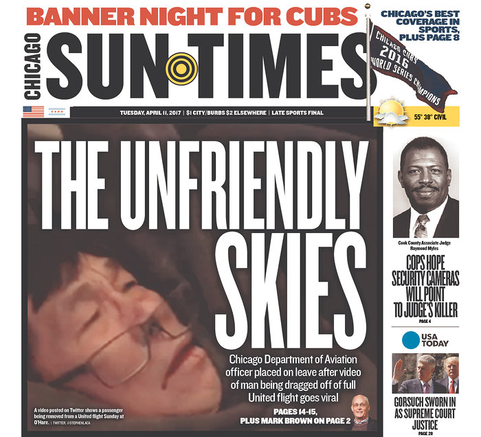 United Airlines Chicago Sun TImes