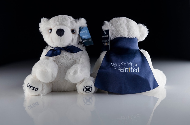 United Airlines POLARIS BEAR Teddy Bear Collectors Item 20 cm brand new 