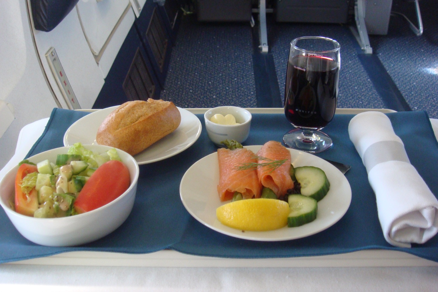 United ps business class lunch - 2