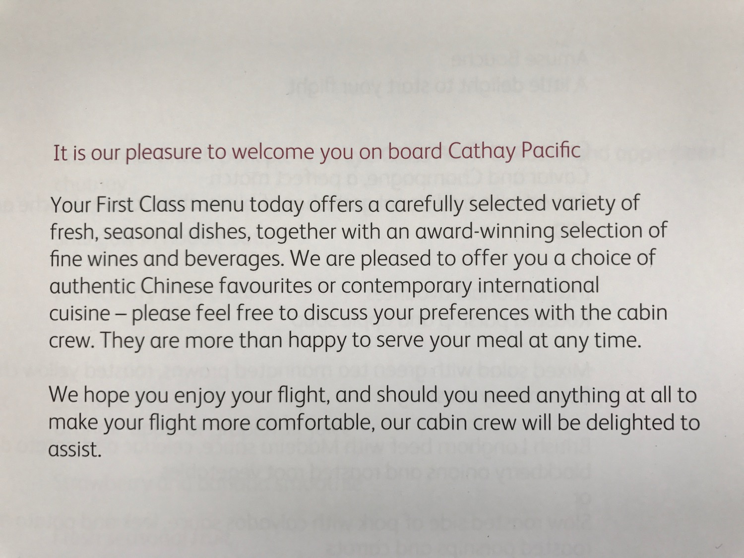 Cathay Pacific First Class Review - 78