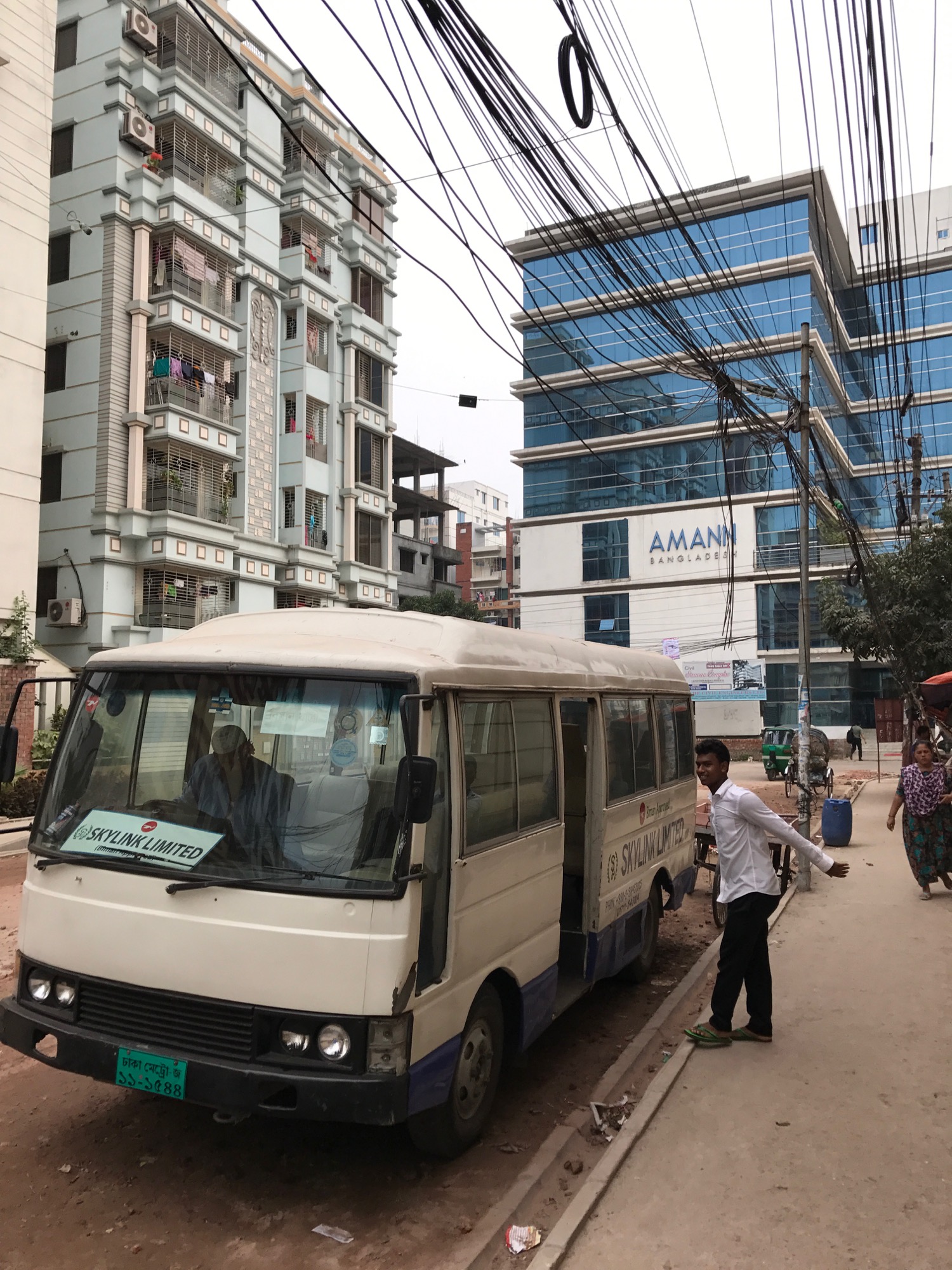 a bus parked on the side of a street