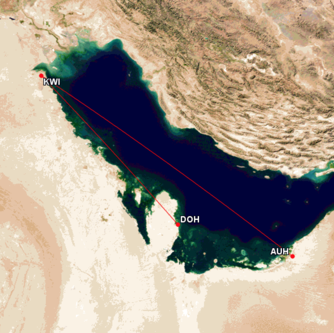 a map of water with red lines