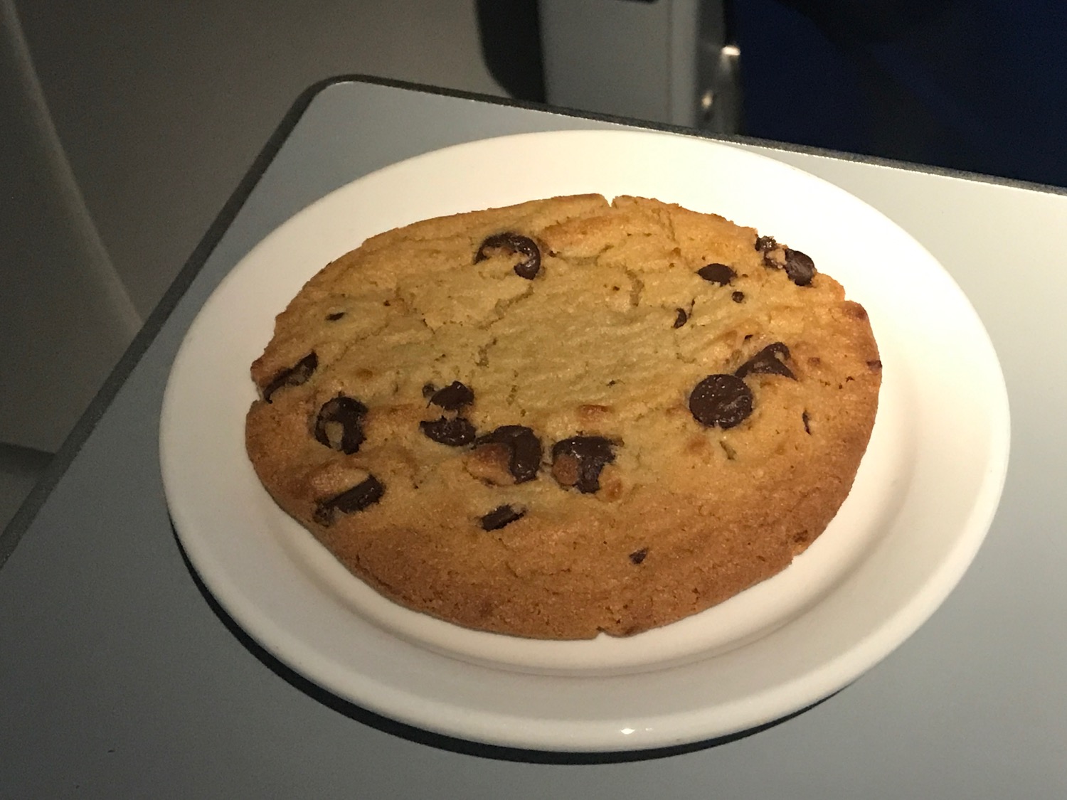 a cookie on a plate