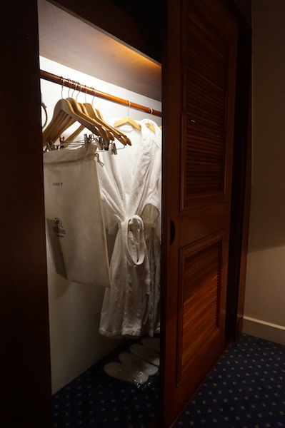 Robes waiting in the closet