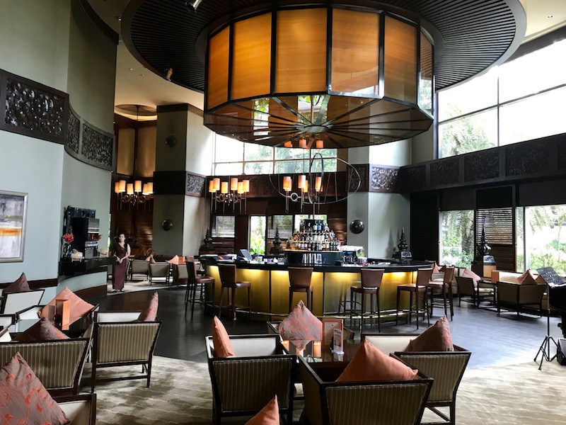The diplomat bar and restaurant at the Conrad Bangkok