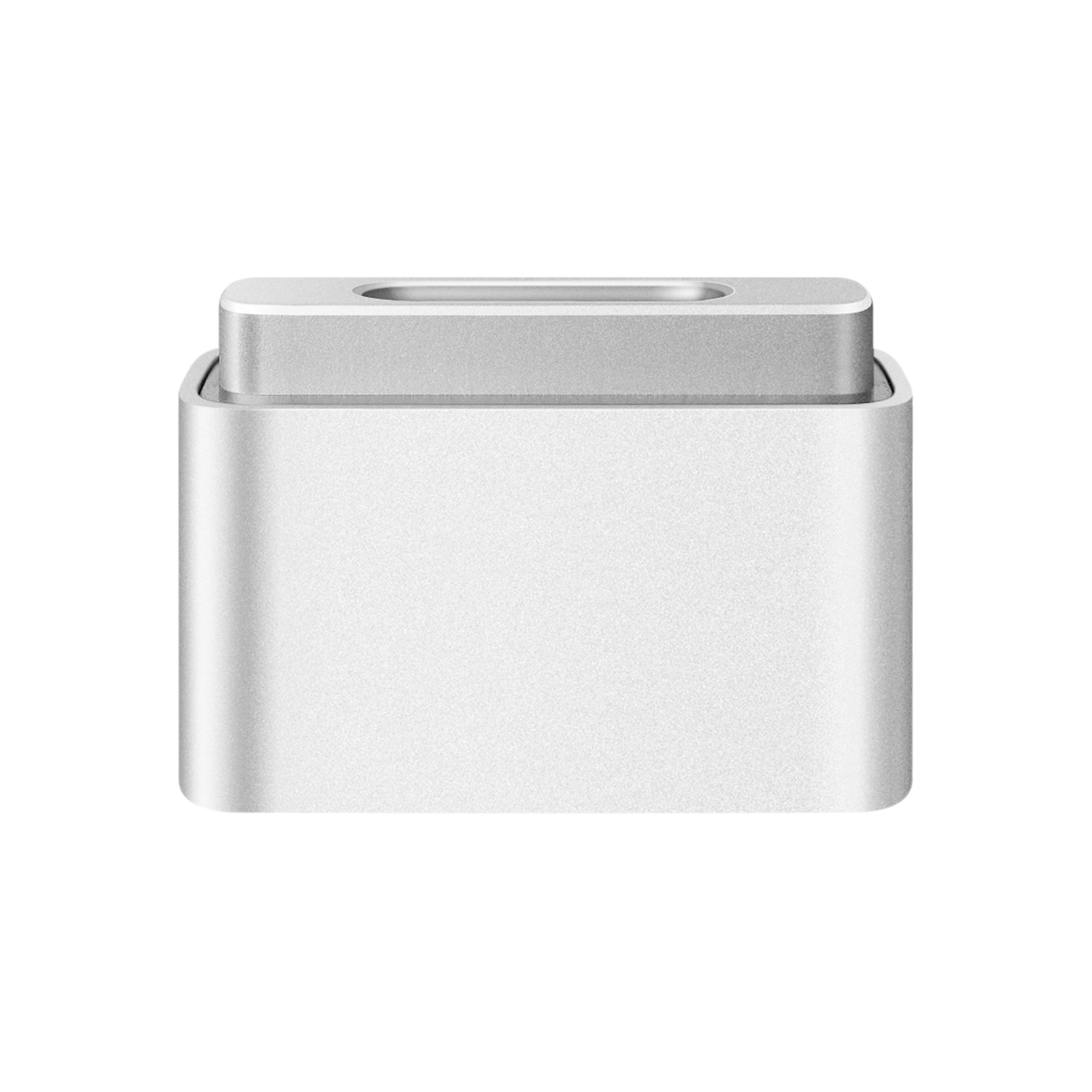 a silver rectangular object with a white background