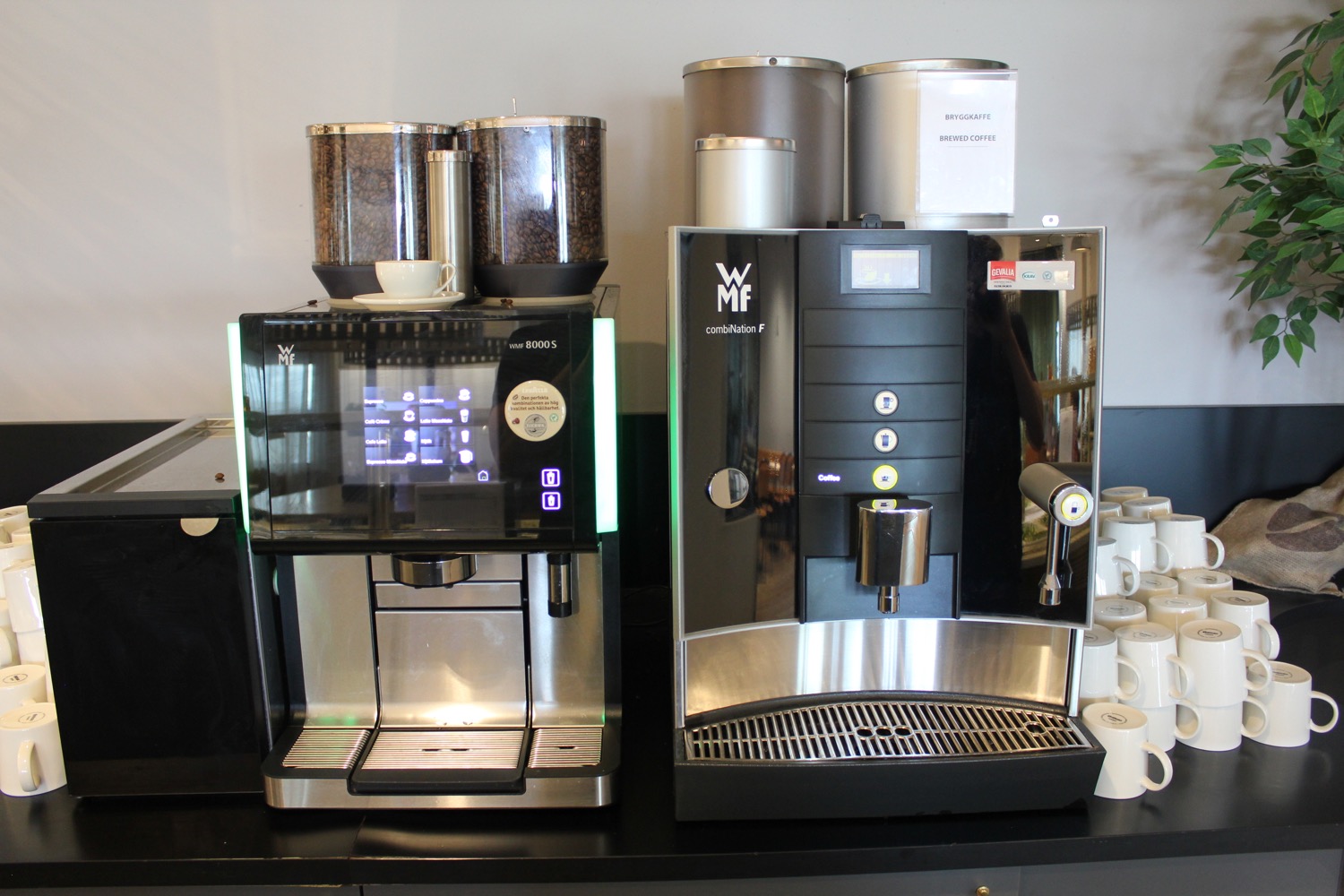 a coffee machine and a coffee maker