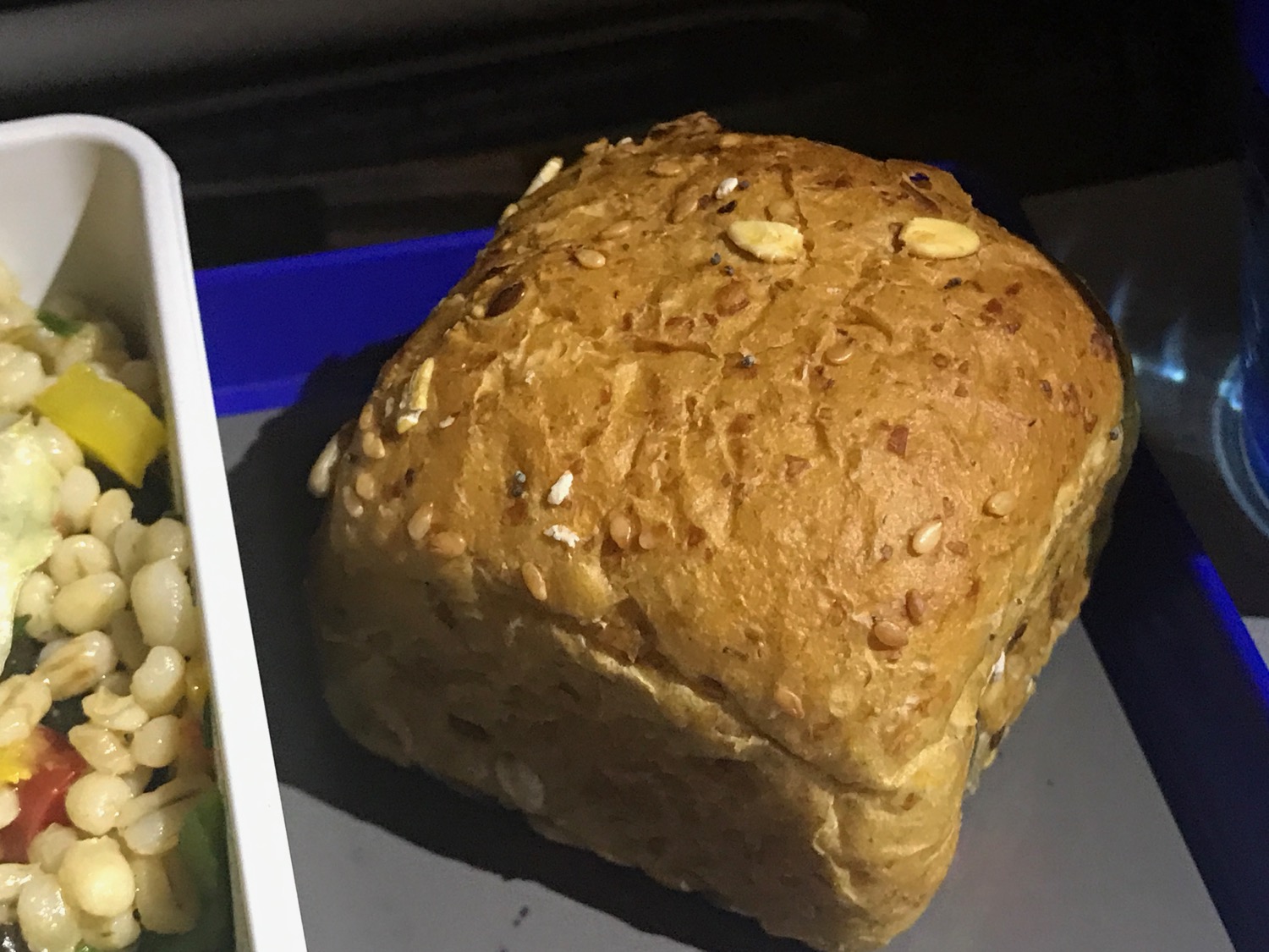 a close up of a bread