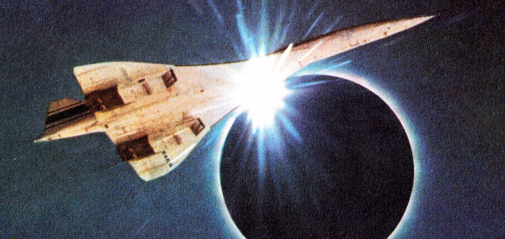 a space shuttle in space