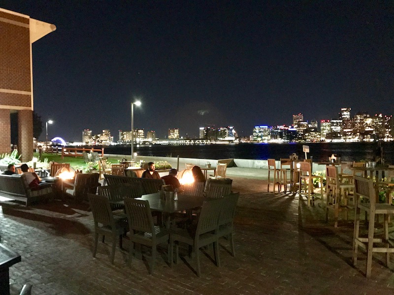 Millennials and fire pits on the harbor
