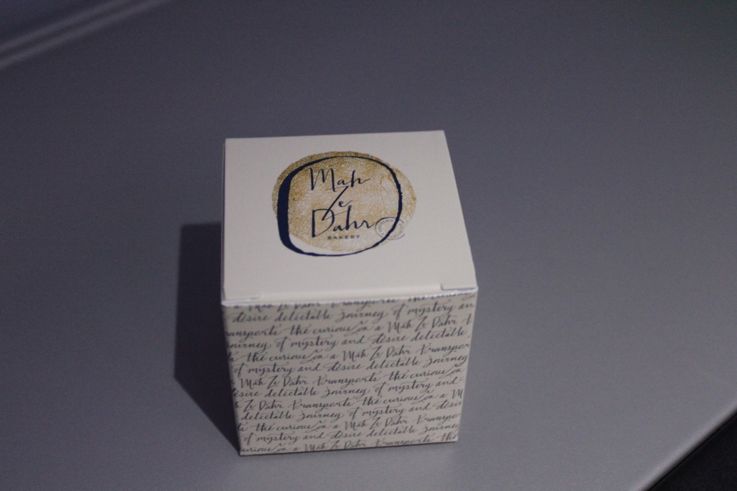 a box with writing on it