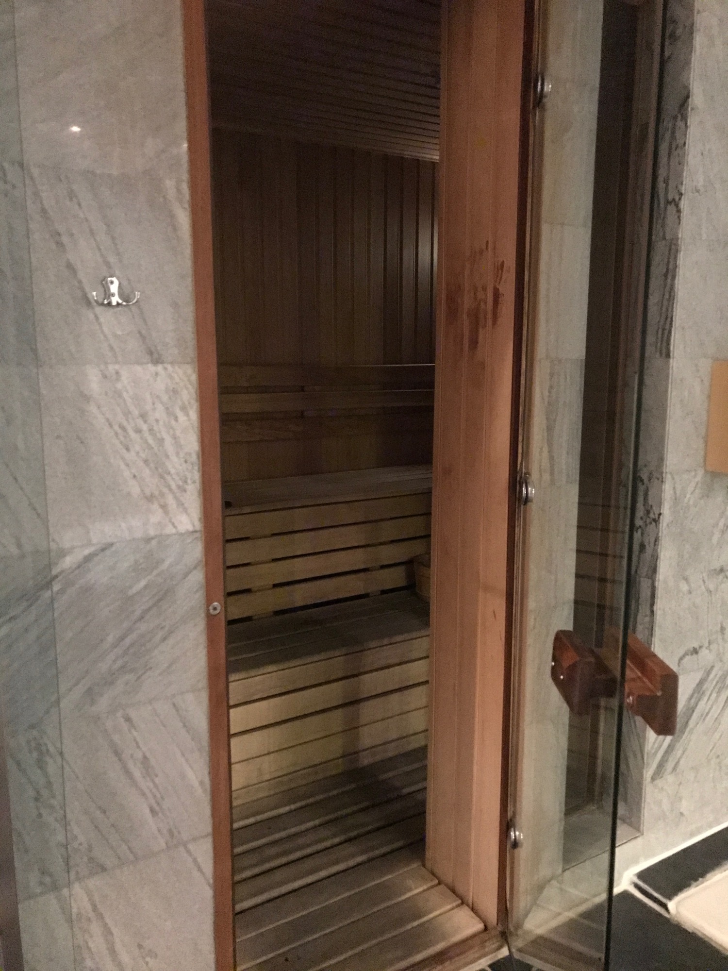 a door to a sauna
