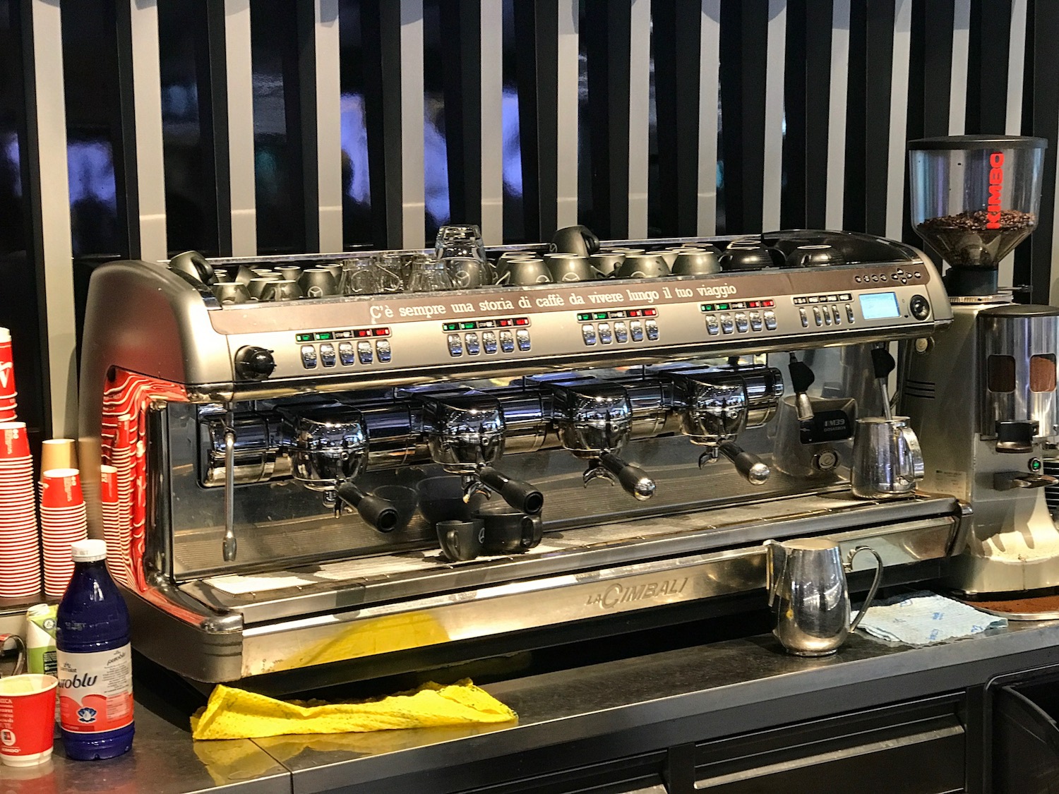 a machine on a counter