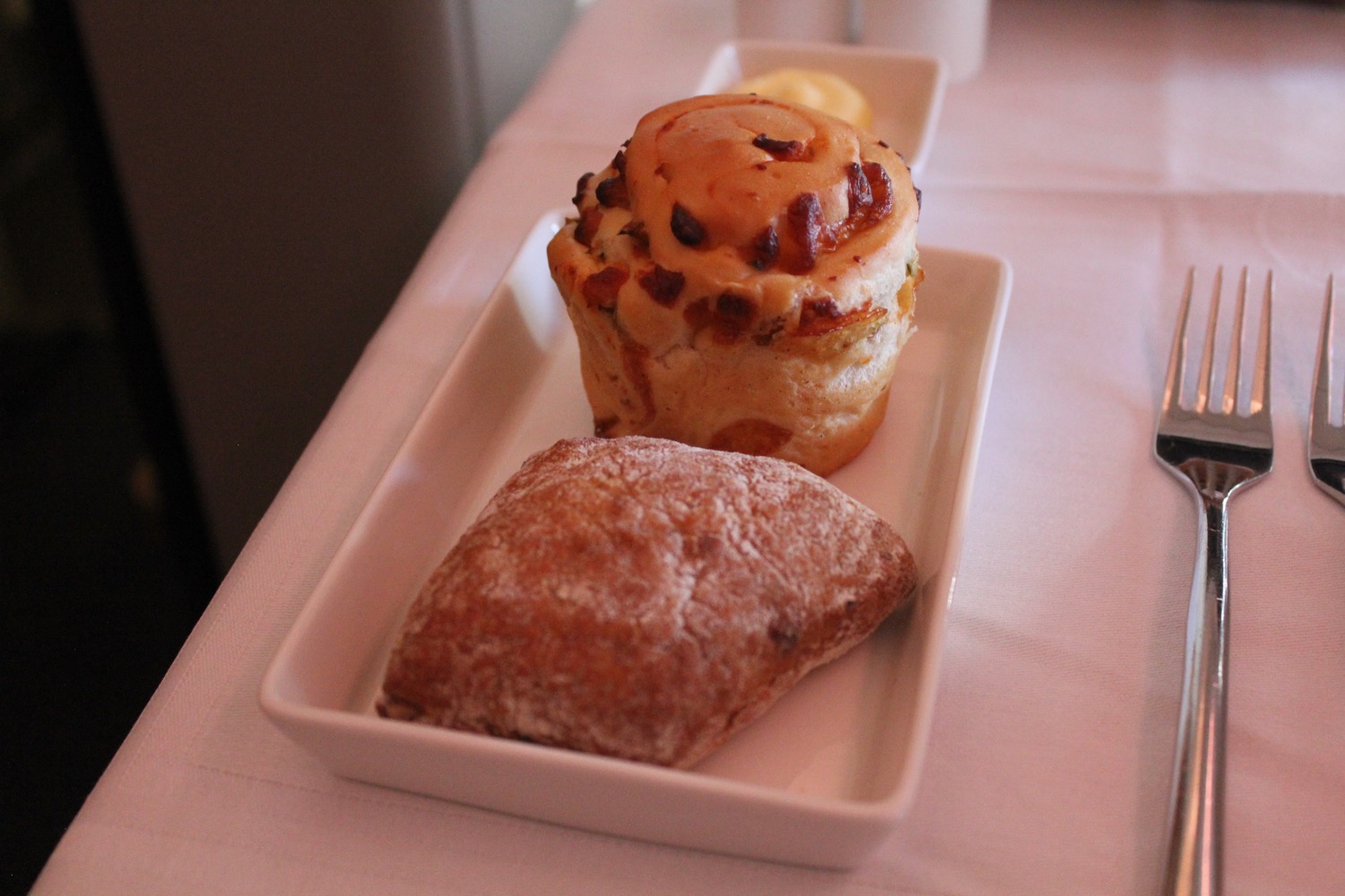 a plate of pastries on a table
