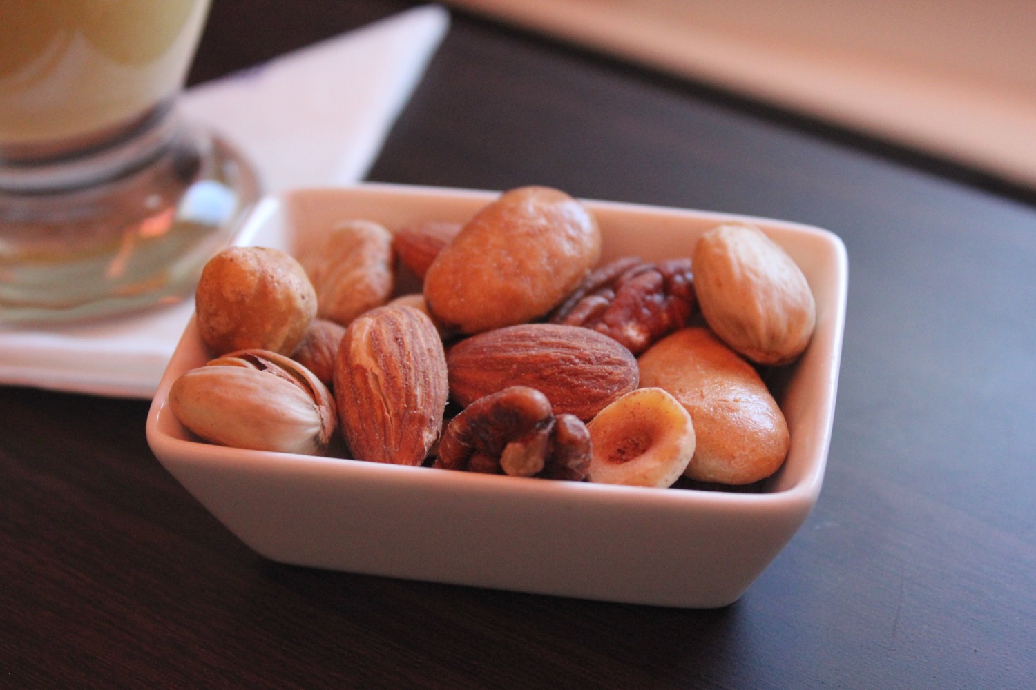 bowl of nuts on the table