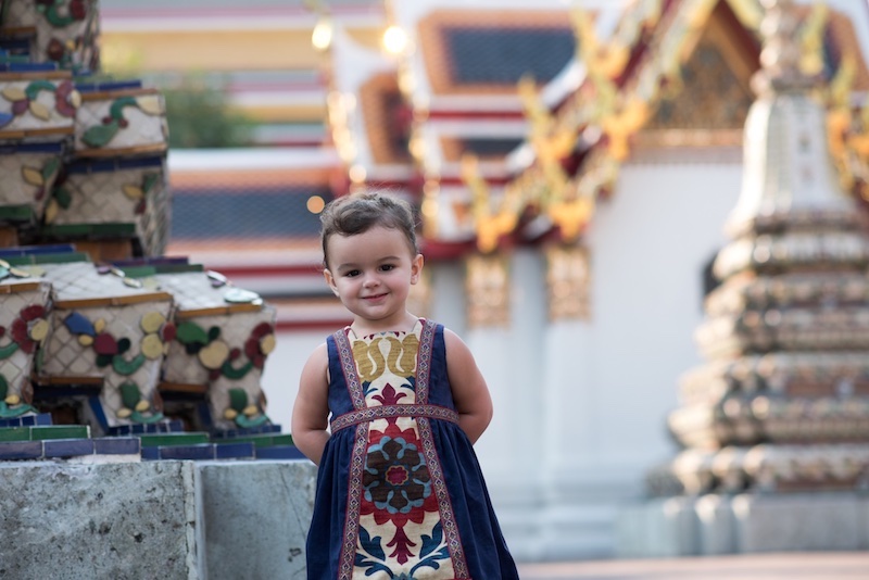 Lovely Lucy outside Wat Pho