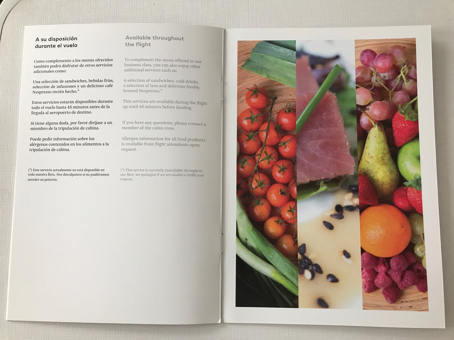 a book with a picture of food