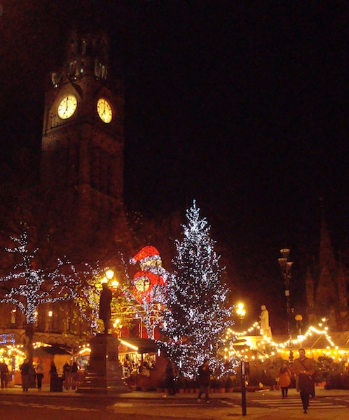 Albert Square all dressed up for the holidays.