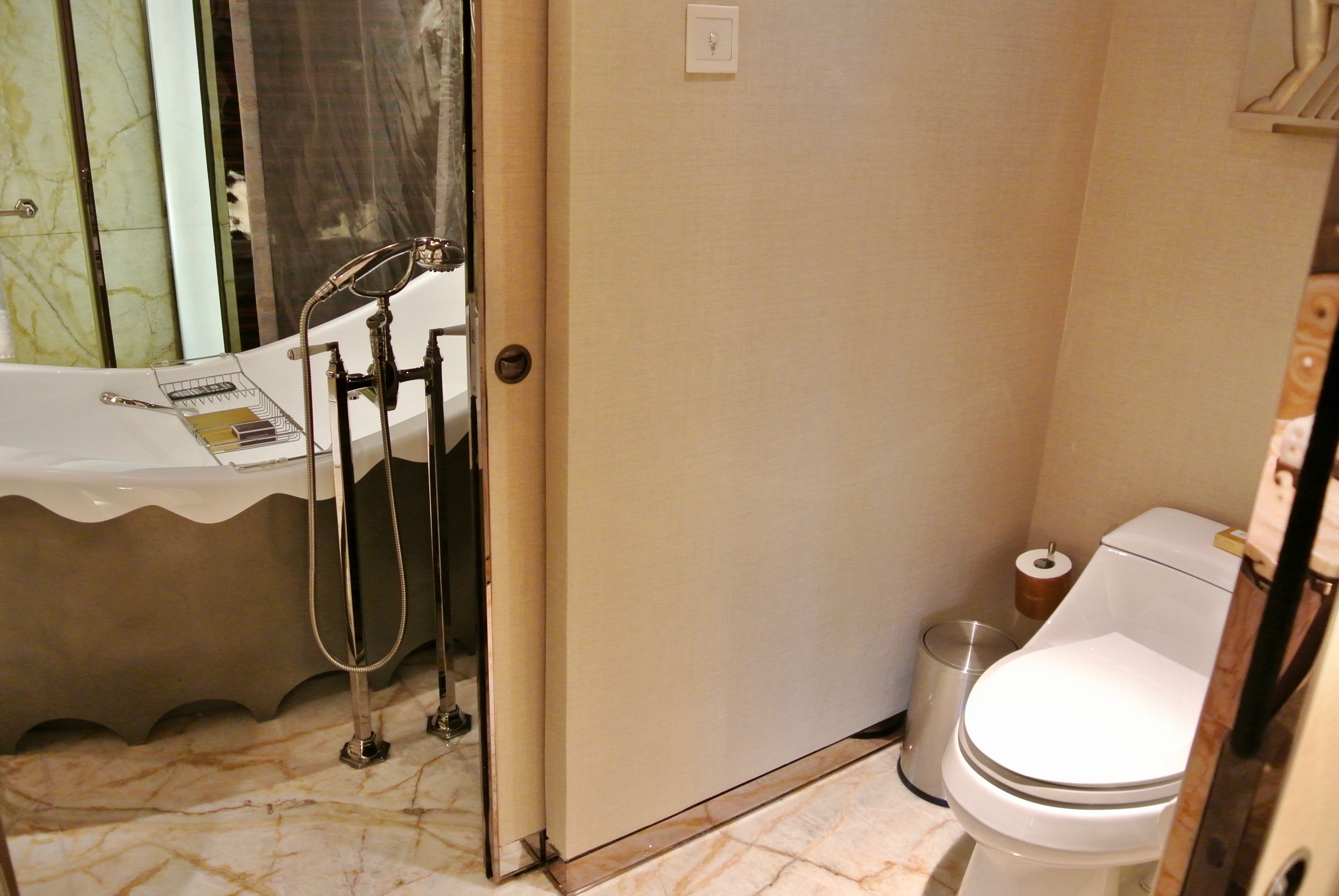 Toilet with access to bathroom or guest bathroom option