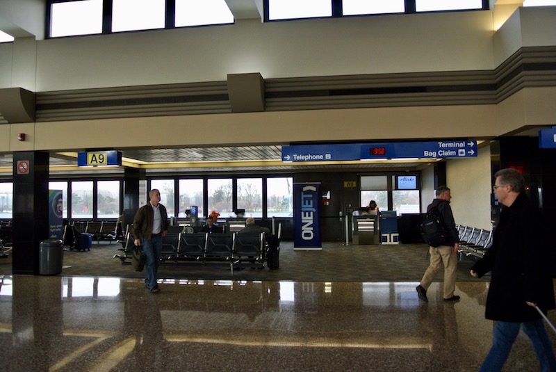 One of the retired Midwest Express gates in Omaha.