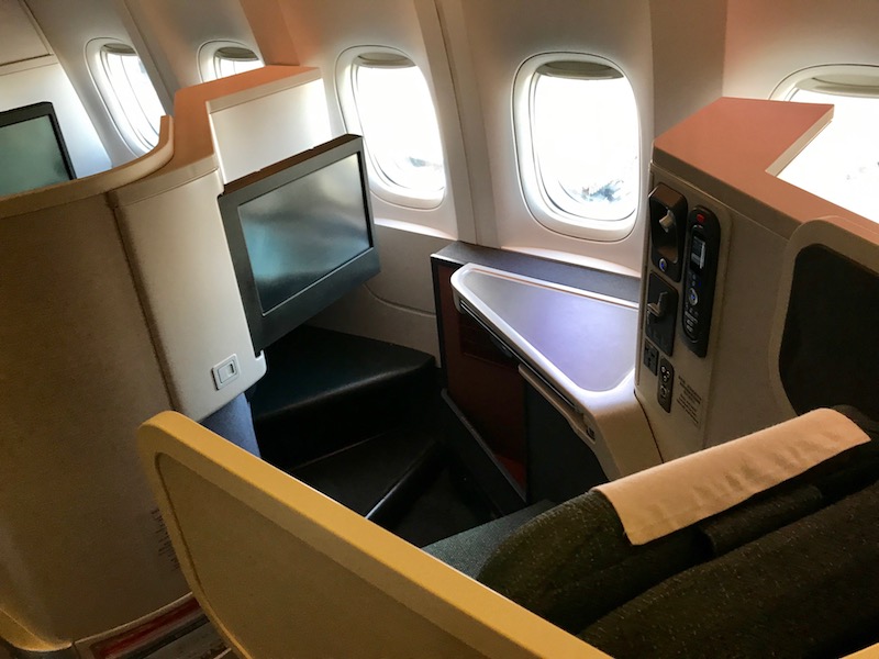 Cathay Pacific's excellent business class seat