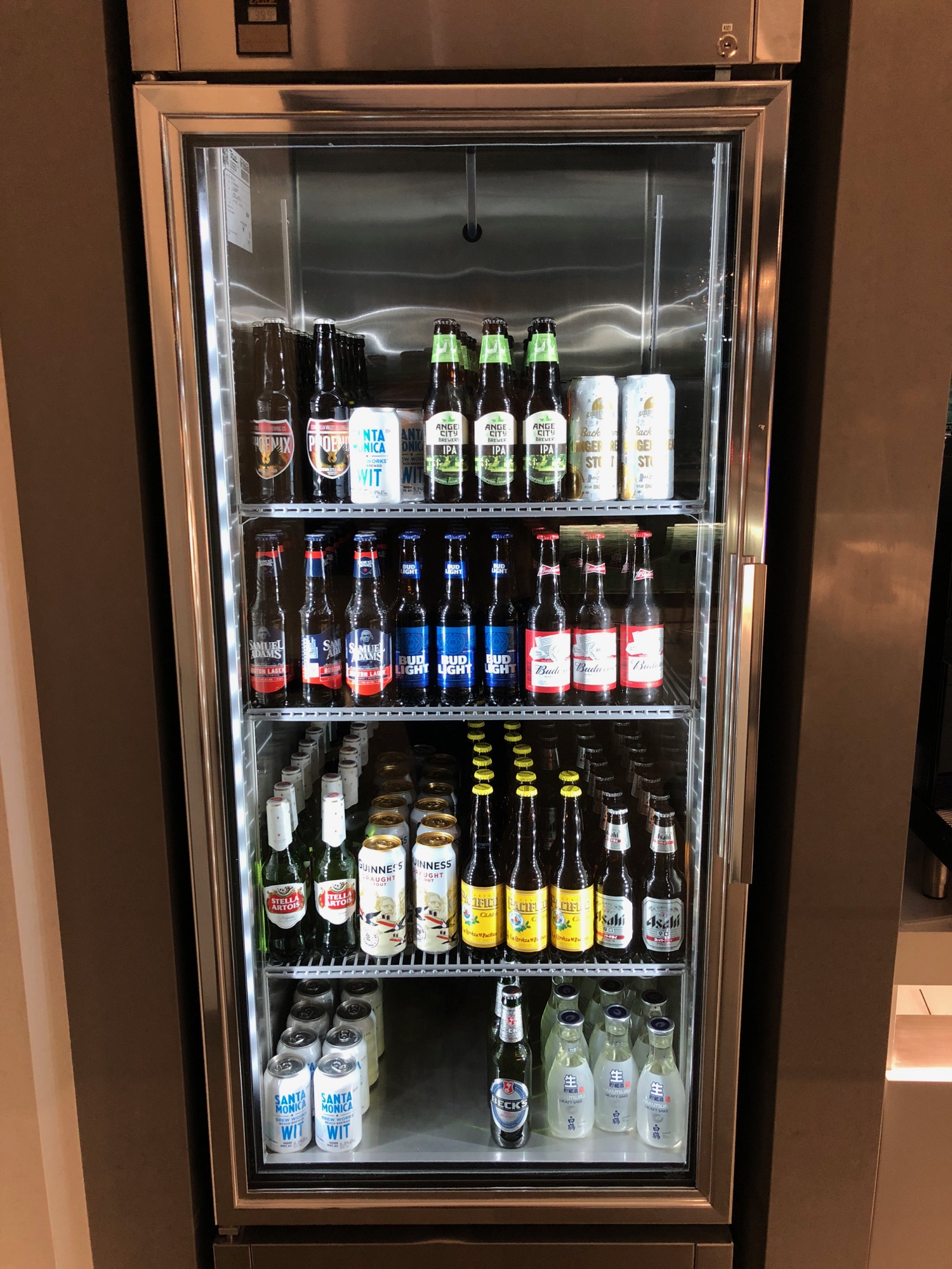 a refrigerator full of beer
